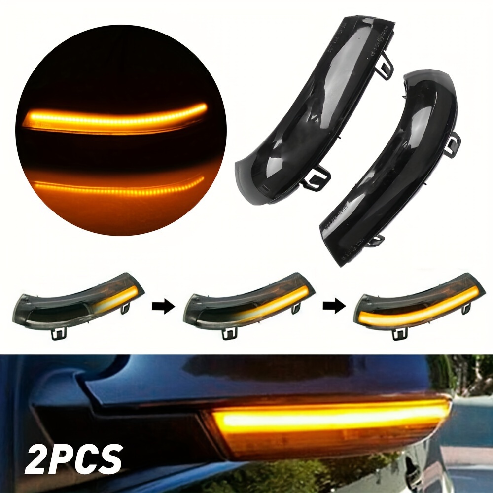 

Anmingpu 2-pack Led Dynamic Side Marker Turn Signal Lights For Vw Golf Mk5 B5.5 B6 Superb B5 R36, High Luminance 3000+ Lumens, 12-24v Automotive Aluminum Led Blinkers