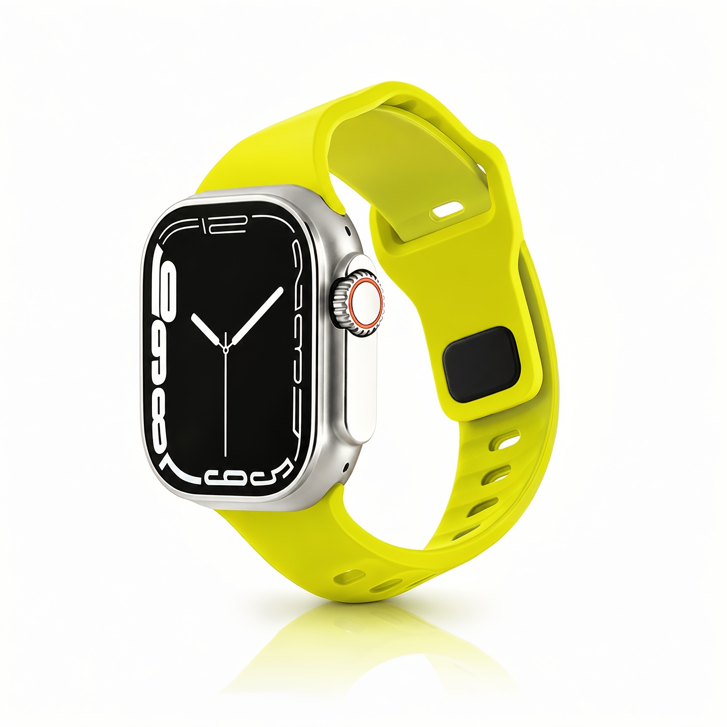 TEMU Tilted Head, Silicone Sports Breathable, Blocking. Compatible With Watch Sizes 38mm, 40mm, 41mm, 42mm, 44mm, 45mm, 46mm, And 49mm. Adjustable