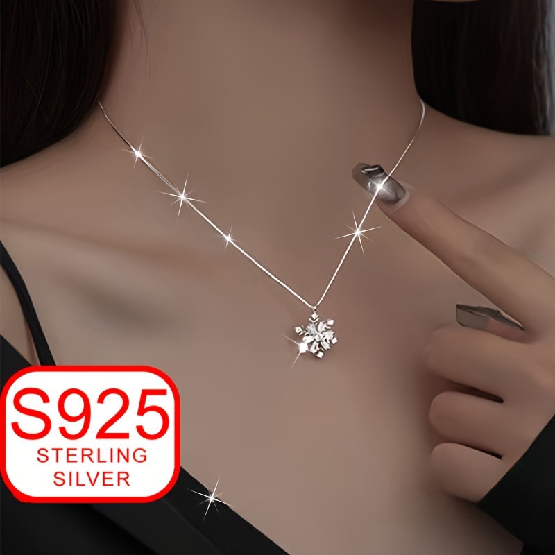 

A Necklace Featuring A Stylish Pendant For Women, With Zirconia, . 925 Silver, Hypoallergenic And Suitable For Wear, Weddings, Parties, And Vacations, Making It An Ideal Gift For Like Ramadan And Day.