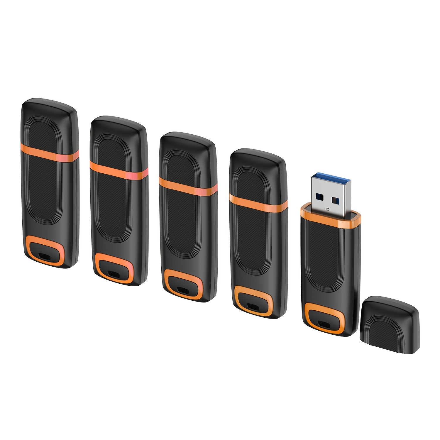 Image of Vansuny 5pcs Usb 3.0 Flash Drive 256gb/128gb/64gb/32gb Usb Flash Drive Jump Drive Pen Drive With Led Indicator Light For Pc Laptop Large Capacity Pen Drive