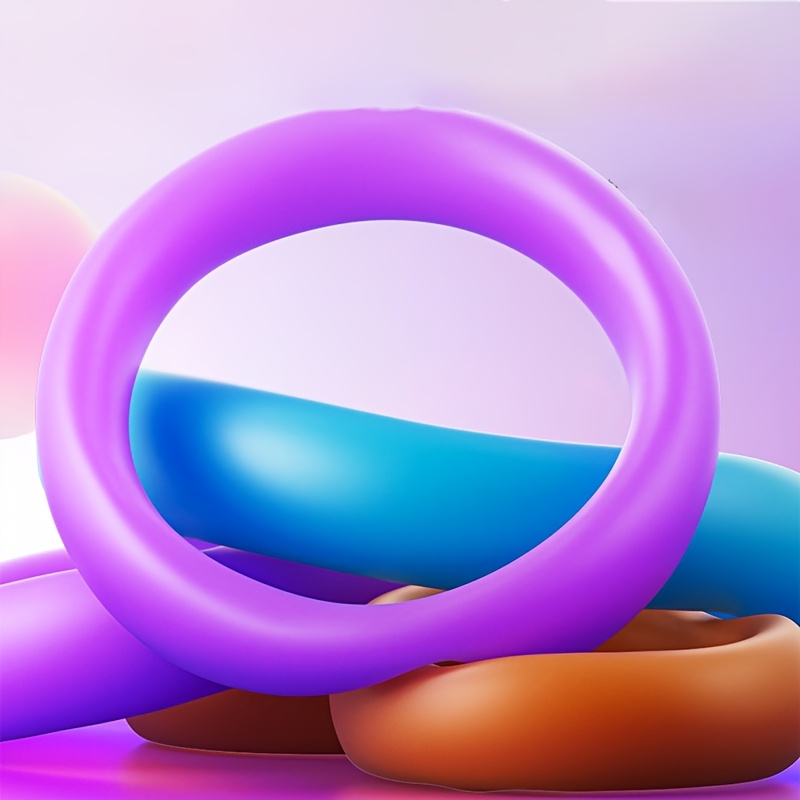 3-Color Silicone Penis Ring with Storage Box, Men'S Penis Ring Set for Pleasurable Experience, Penis Ring, Flexible Adjustment, Suitable for Male And Female Couples, Perfect Valentine'S Day Gift