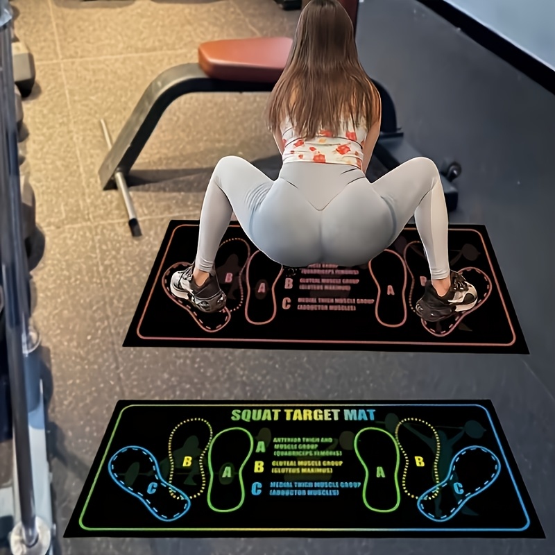 1pc of squat wear resistant training mat made of nylon material suitable for fitness training     for home fitness gym use a thoughtful christmas gift