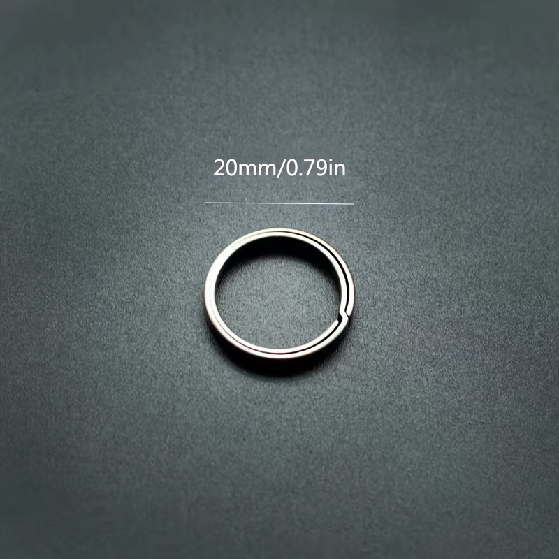 Titanium Keychain Rings, Split Side Pushing Key Rings, Lightweight Car Key Rings Creative Gift For Men And Women
