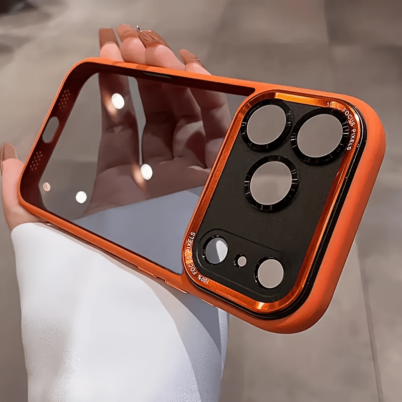 E-shop Handyhülle: Passend für iPhone 17 16 15 14 13 12 11 Pro , Luxuriöse Transparente Acryl-Handyhülle, Stoßfest, Einfache Hochwertige Schutzhülle