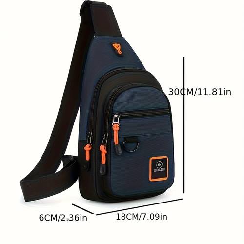 mens casual outdoor small chest bag hiking and biking shoulder bag sports small crossbody bag travel mini backpack mens chest pack single shoulder carry bag