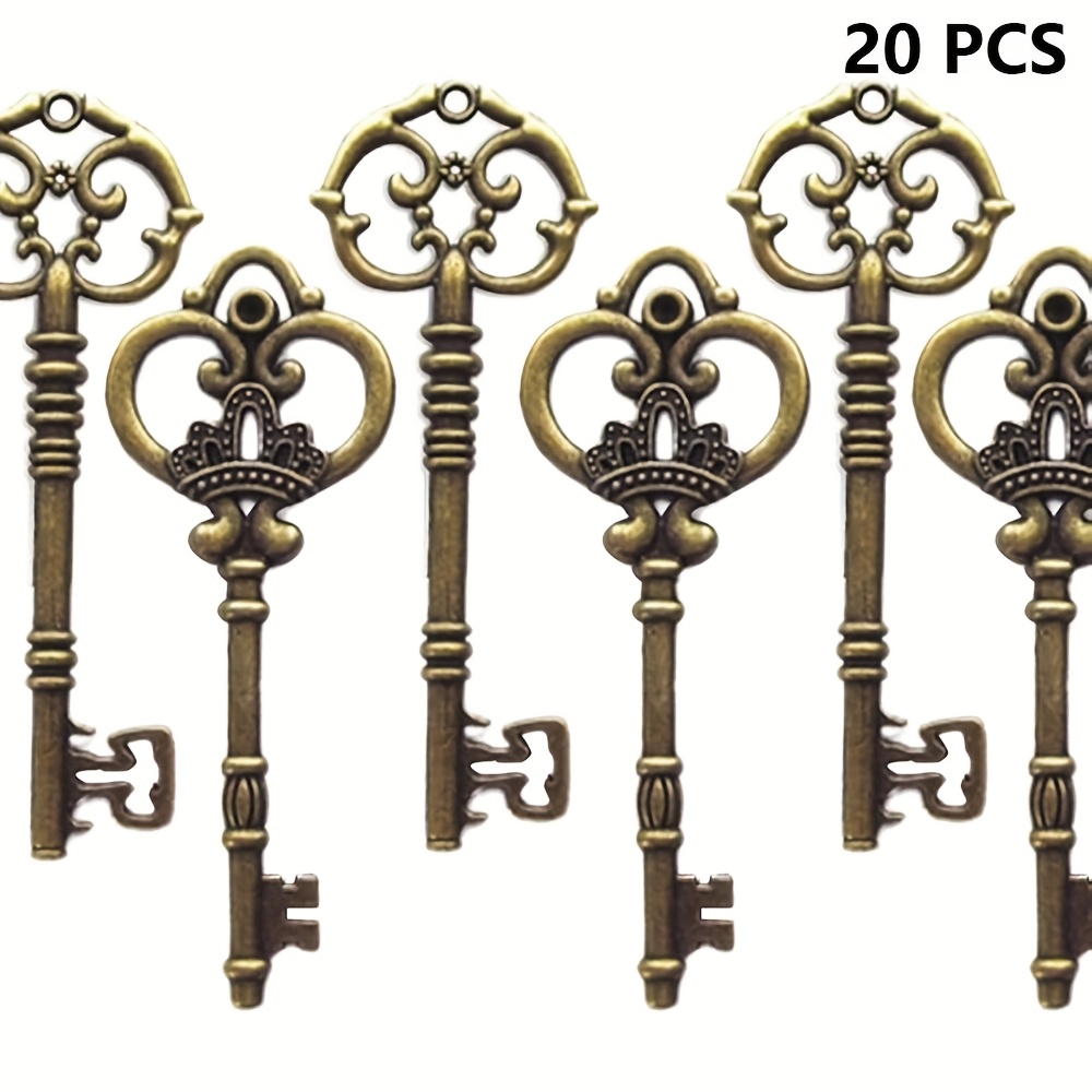 Image of Mixed 20 Extra Large Skeleton Keys Rustic Key For Wedding Decoration Favor