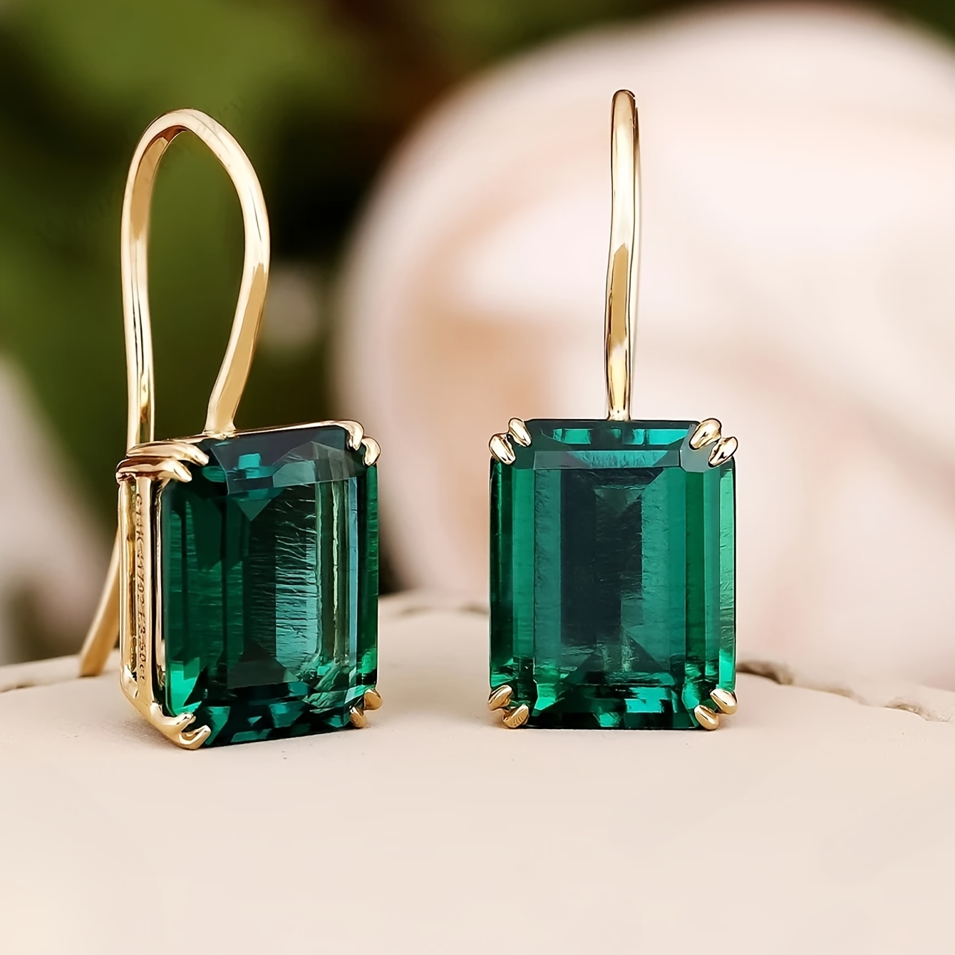 

Elegant Square Cubic Zirconia Dangle Earrings - Vintage & Minimalist Style, Parties & Banquets