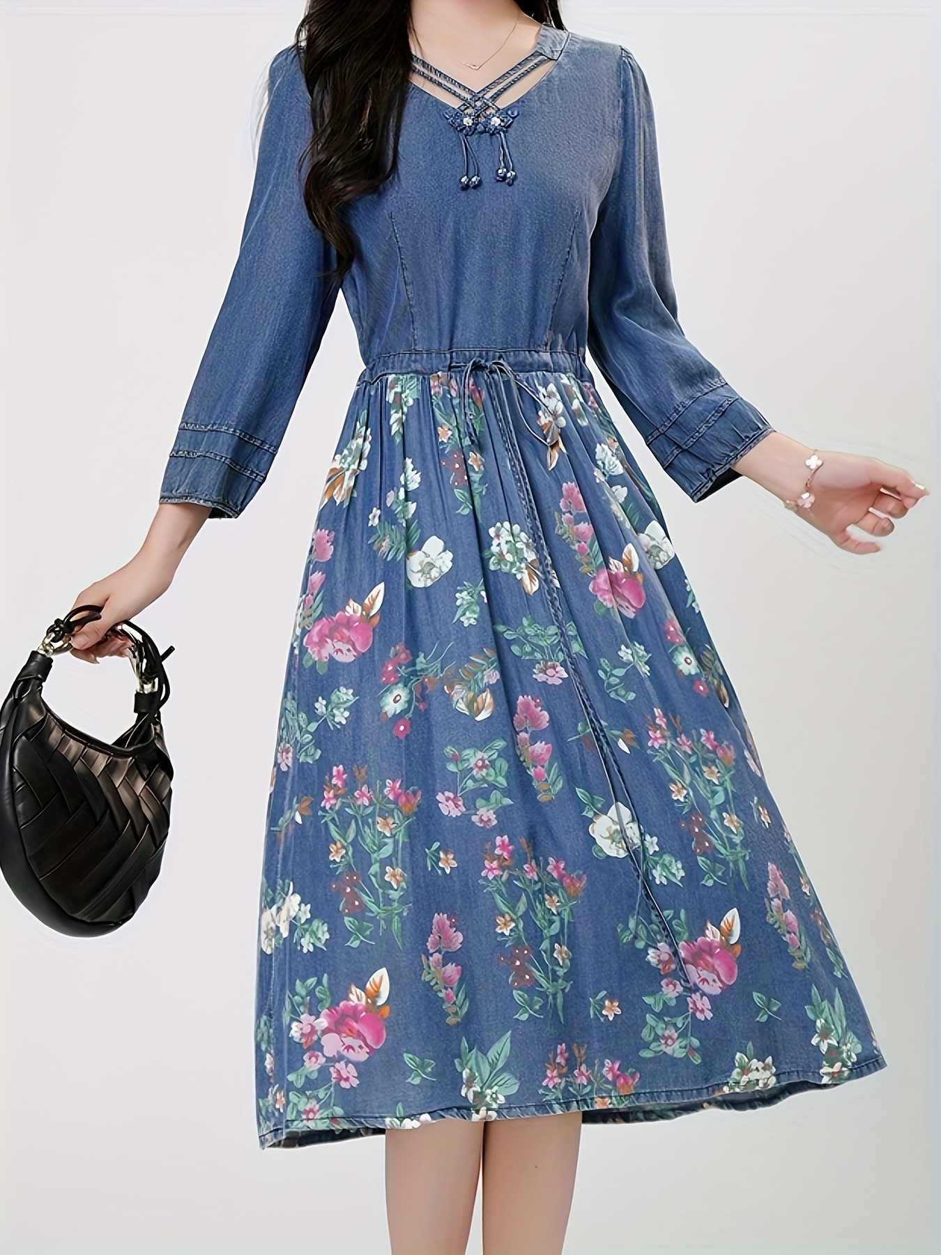 denim dresses for older ladies sold on Temu Canada