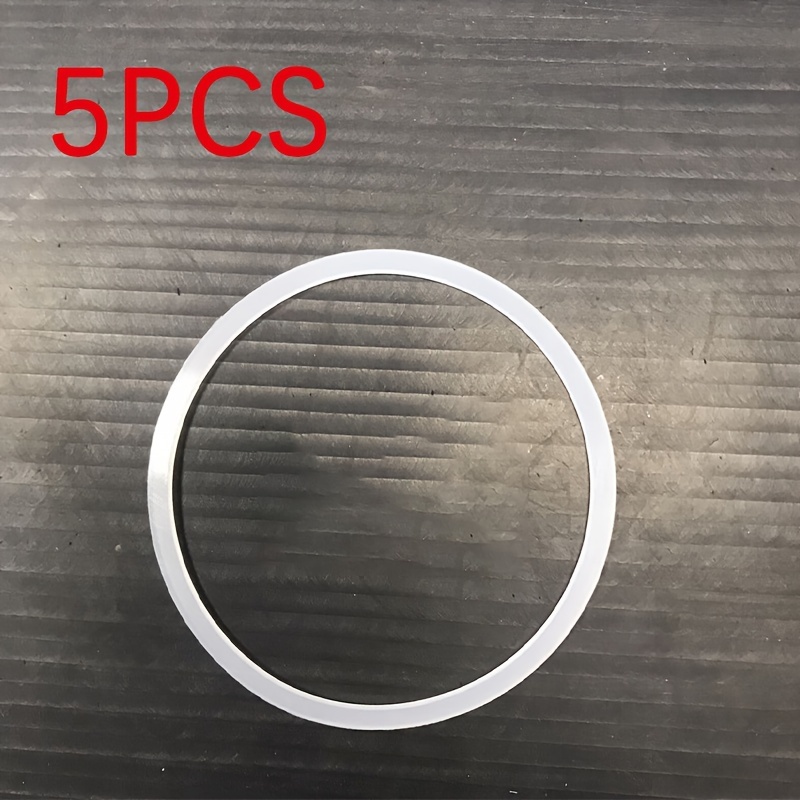 TEMU 5pcs Of Silicone Sealing Rings, High-temperature Resistant Silicone Gaskets, Anti-slip Sealing Pads, Leak-proof Sealing Ring Covers, Sealing