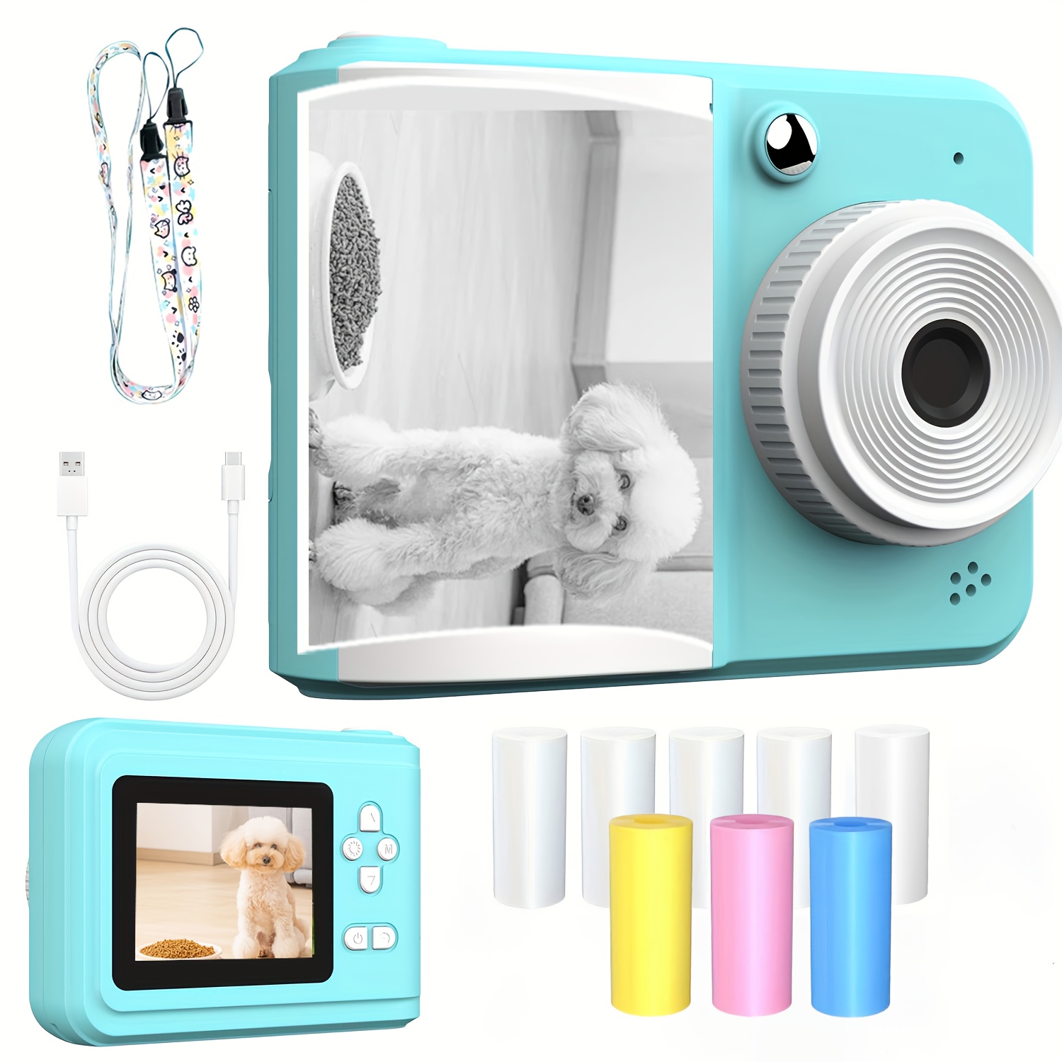 This High-definition, Portable Instant Photo Printer With Rolls Of Photo Paper And Makes A Great Holiday Gift For