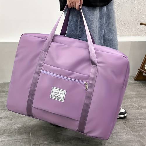 heavy duty foldable storage bags with durable non fabric reinforced purple edges large moving bags for clothes bedding wardrobe organization multi purpose collapsible organizer for no zip closure under bed storage