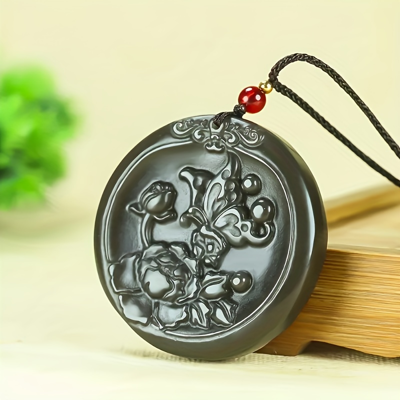 Flowering Prosperity Pendant Necklace Charm, Gift for Her