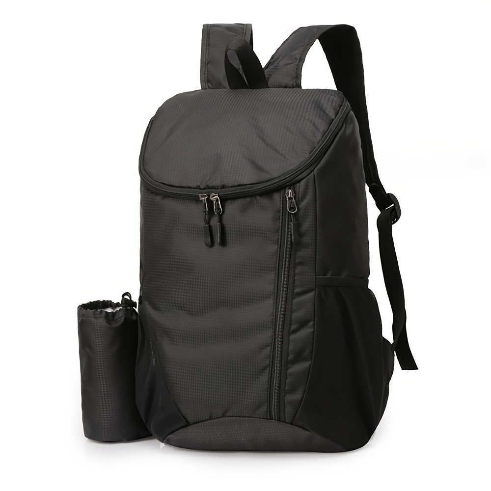 TEMU Foldable Backpack, Outdoor Backpack With A Foldable Design, 20l Large Capacity, Lightweight, And Easy To Pack. When Folded, Only The Size Of A