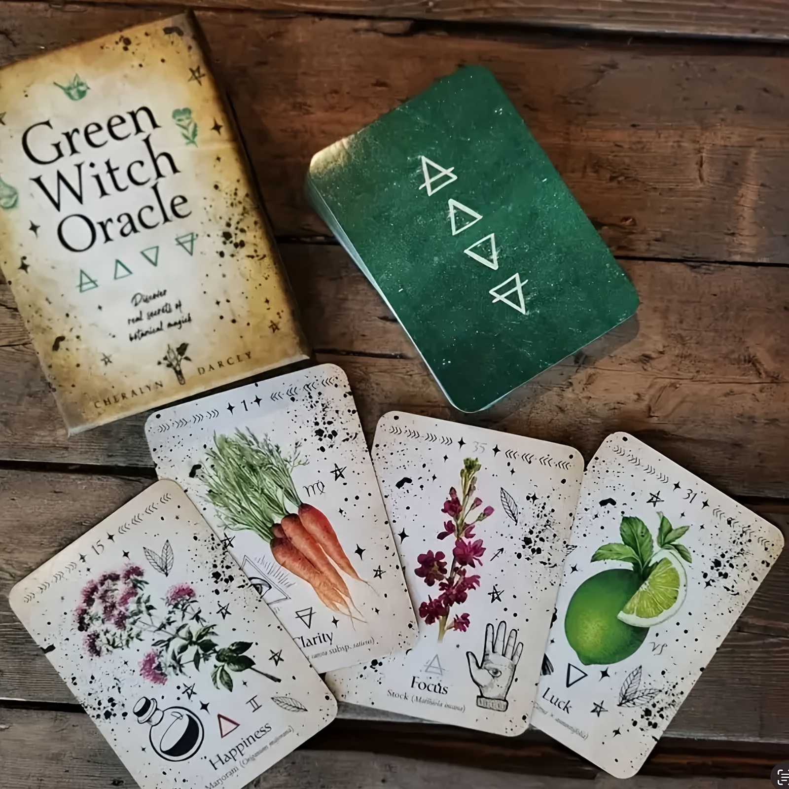 Green Witch Oracle Cards: Discover Real Secrets Of Botanical Magick, Learn  And Explore The Hidden Powers Of The Green Witch, discover Divine Sacred Me