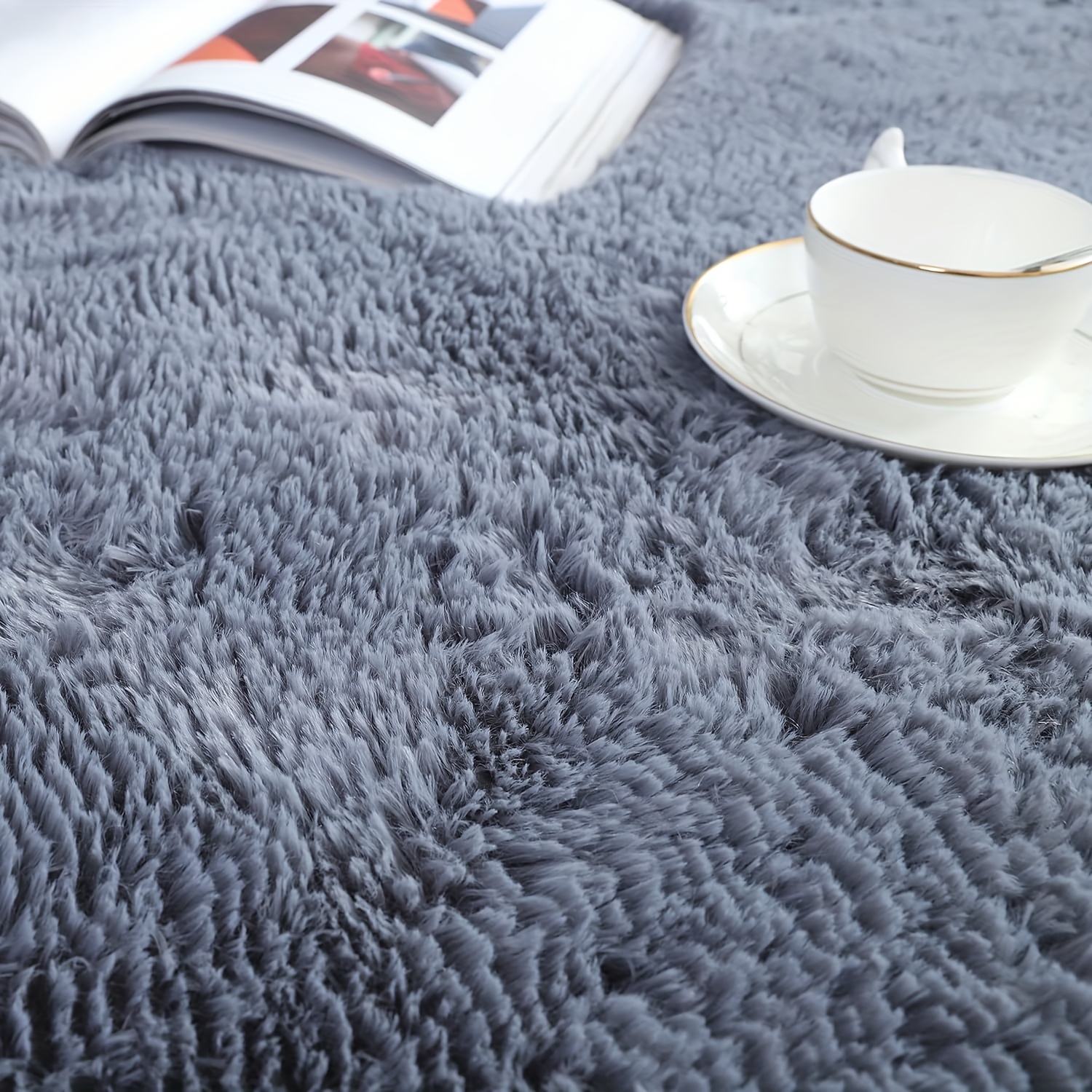 TEMU 1 tapis épais et doux , idéal pour , tapis de sol moelleux parfait pour , tapis décoratifs , tapis antidérapant lavable en machine, parfait pour