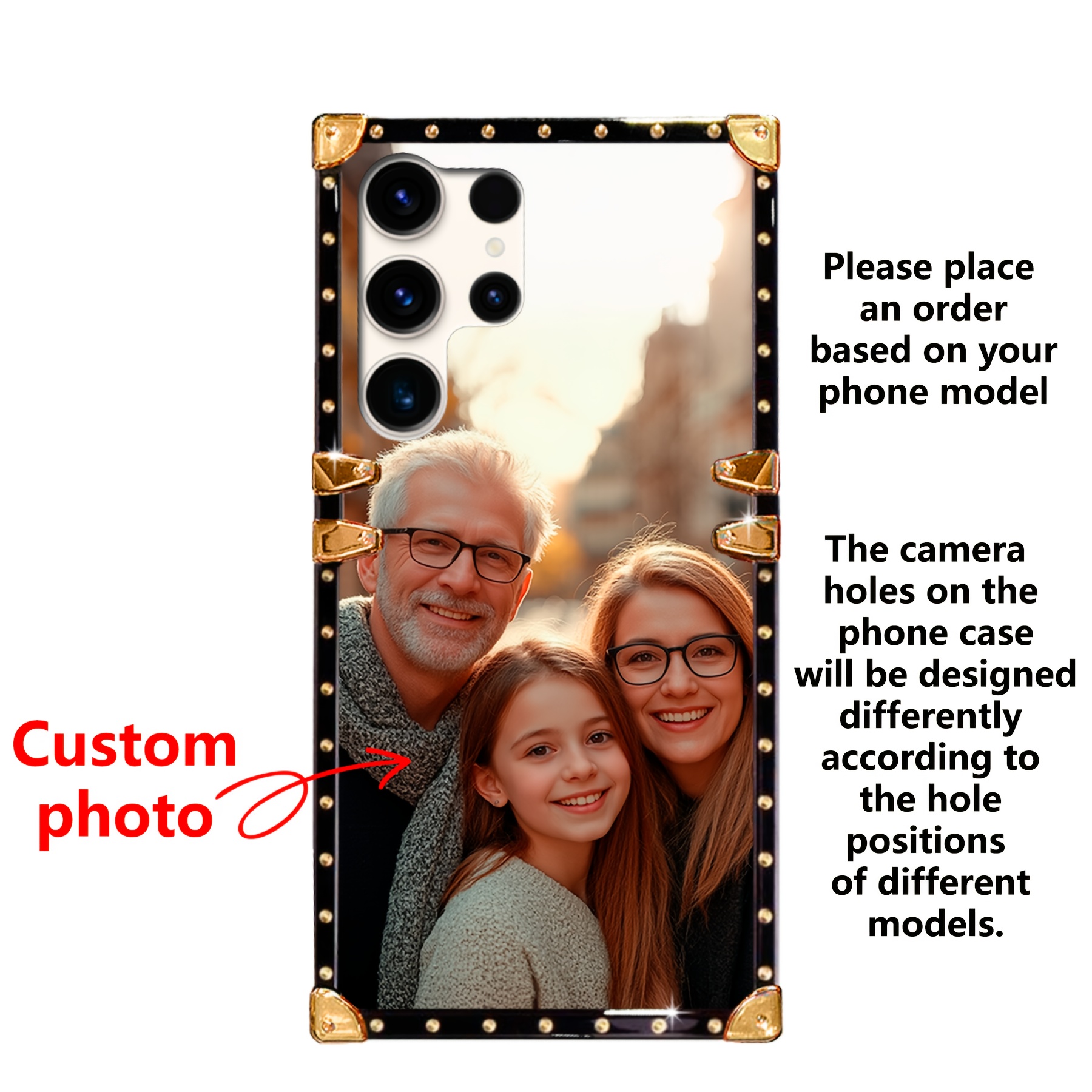 E-shop Handyhülle - 1 Stück Personalisierte Handyhülle mit Foto, Komplett, Schützend, , Familie, Gedenken, Freunde Foto Geschenke Geeignet für Samsung