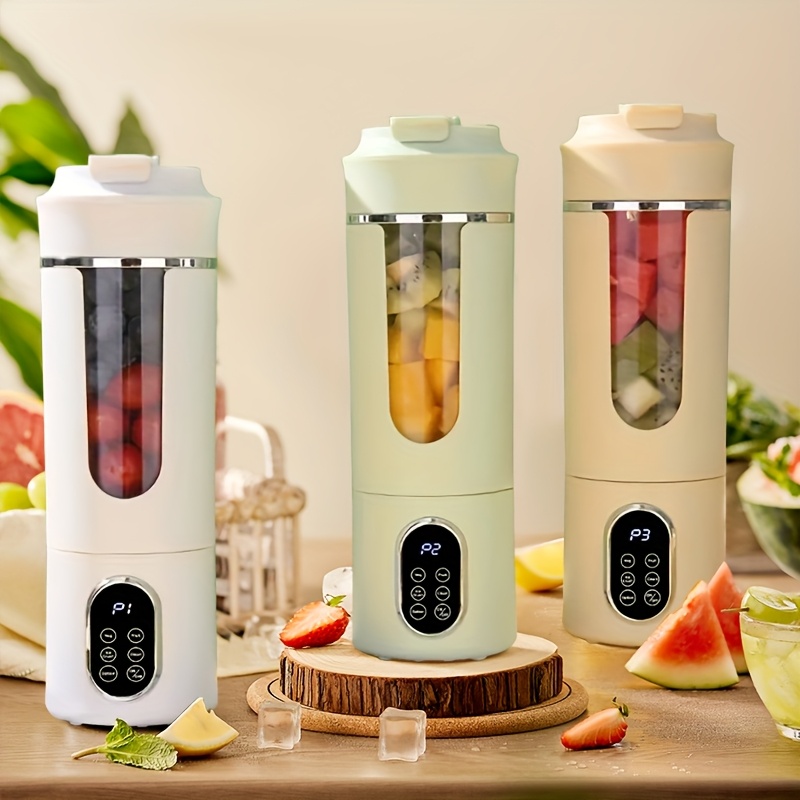 USB Rechargeable Portable Blender And Handheld Juicer - Easy to Clean, Great for Smoothies, Shakes, And Fresh Fruit Drinks - 12 Oz to 17.92 Oz Capacity with Digital Display - Ideal for Home, Office, Travel Outdoors