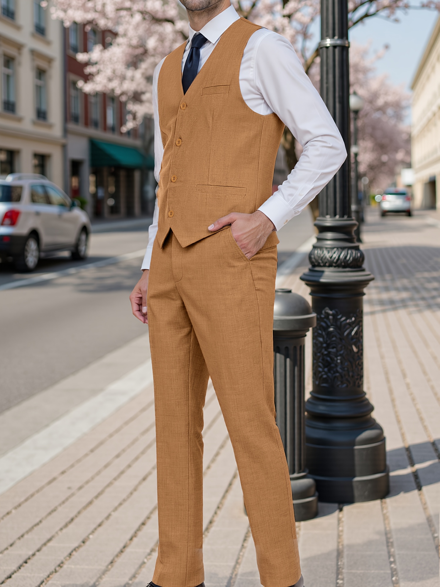 Pants Asos Tan Suit Suit Trousers Asos Mens Linen Suit ASOS Design