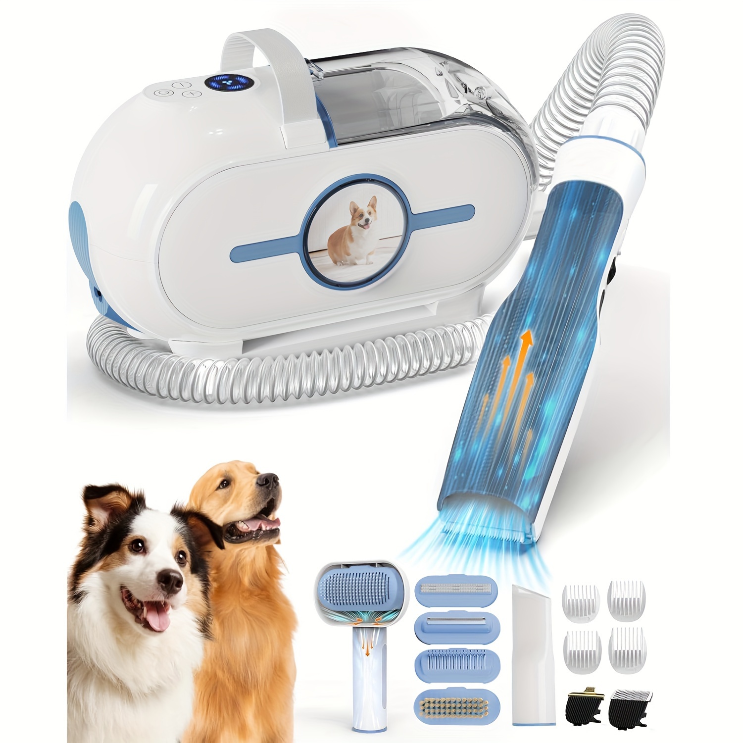 Kit de herramientas de aseo para mascotas Dyson – Herramienta de aseo de  pelo de mascotas cepillo de eliminación de pelo y manguera de extensión  para