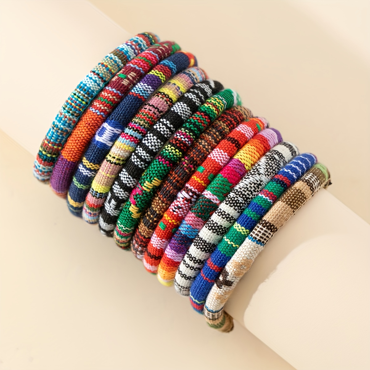 

12pcs Bracelet Set - & Ethnic , Polyester , For & 's