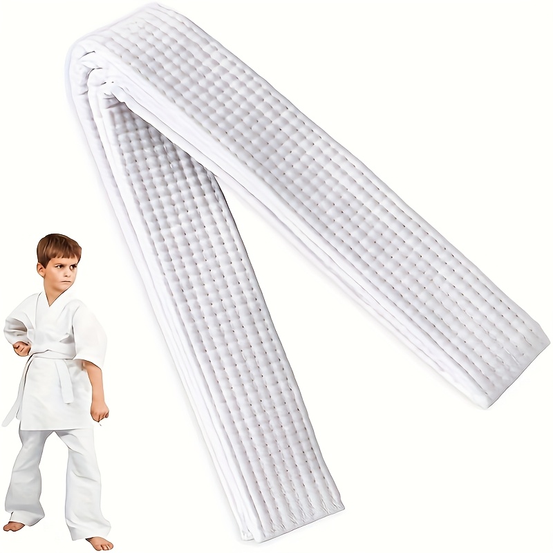 180cm extra thick stretchable judo taekwondo karate belt durable machine washable martial arts belt for professionals training long length for multiple styles 0