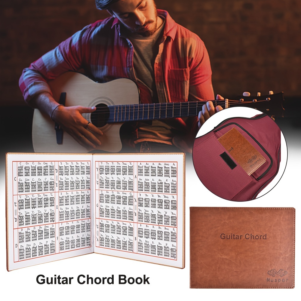 

Guitar Chord Book: Portable 6-string Chord Diagrams For Acoustic, Classical, And Electric Guitars - Abs Resin Cover