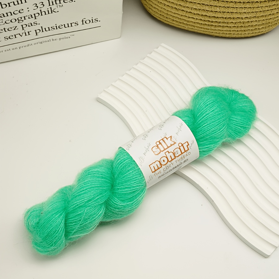 TEMU 1 Of Luxurious Real Silk Yarn, Soft And Skin-friendly, Comfortable And Breathable. Ideal For Hand-knitting Cardigans, Scarves, Short Sleeves,