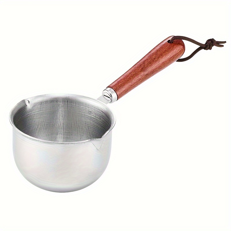 stainless steel   pot set 300ml multi functional oil splash guard insulated handle anti   mini saucepan cooking spoon   essentials for sauteing melting details 6