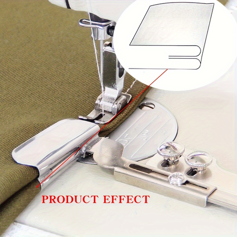 

Industrial Sewing Machine Presser Foot With Hemming Attachment For Rolled Hem - Silvery Grey