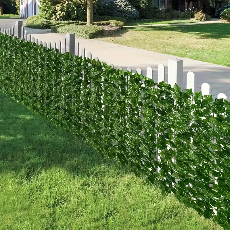 

1pc Artificial Ivy Privacy Fence Screen, Outdoor/indoor Faux Hedge Wall Decor, Lifelike Leaf Barrier For Garden Patio Embellishment - Other Material