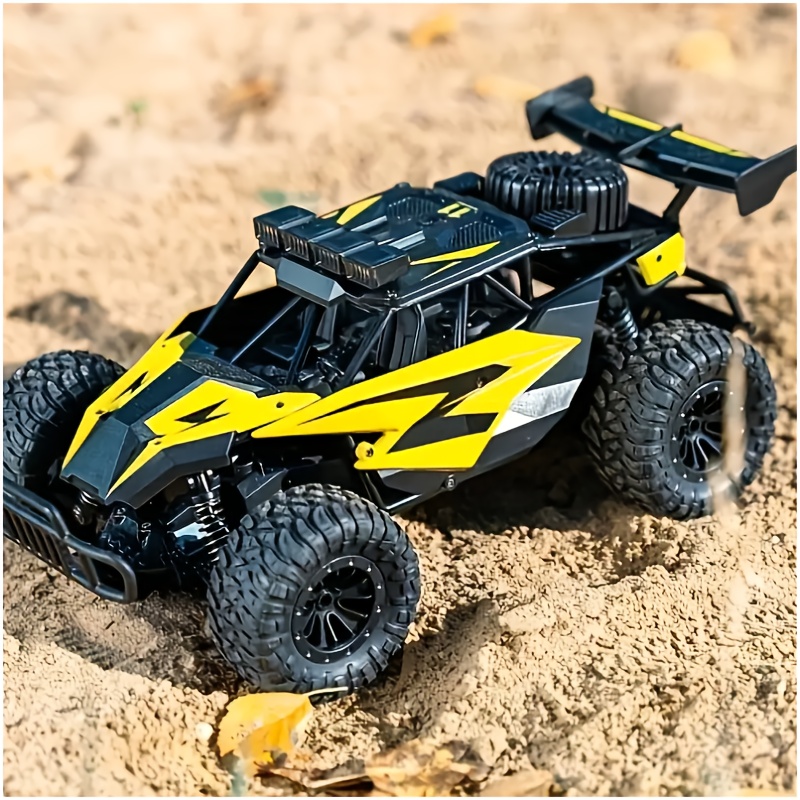 THCBME 2, 4G Remote Control Off-Road Vehicle, 1:18 Scale, All-Wheel Drive High-Speed Drift Racing Toy Suitable for Adults - Durable Rechargeable Battery, Yellow and Black Color Scheme with Red Accents, Perfect Easter Gift, High-Performance RC Toy | Aerodynamic Design, Sturdy Structure