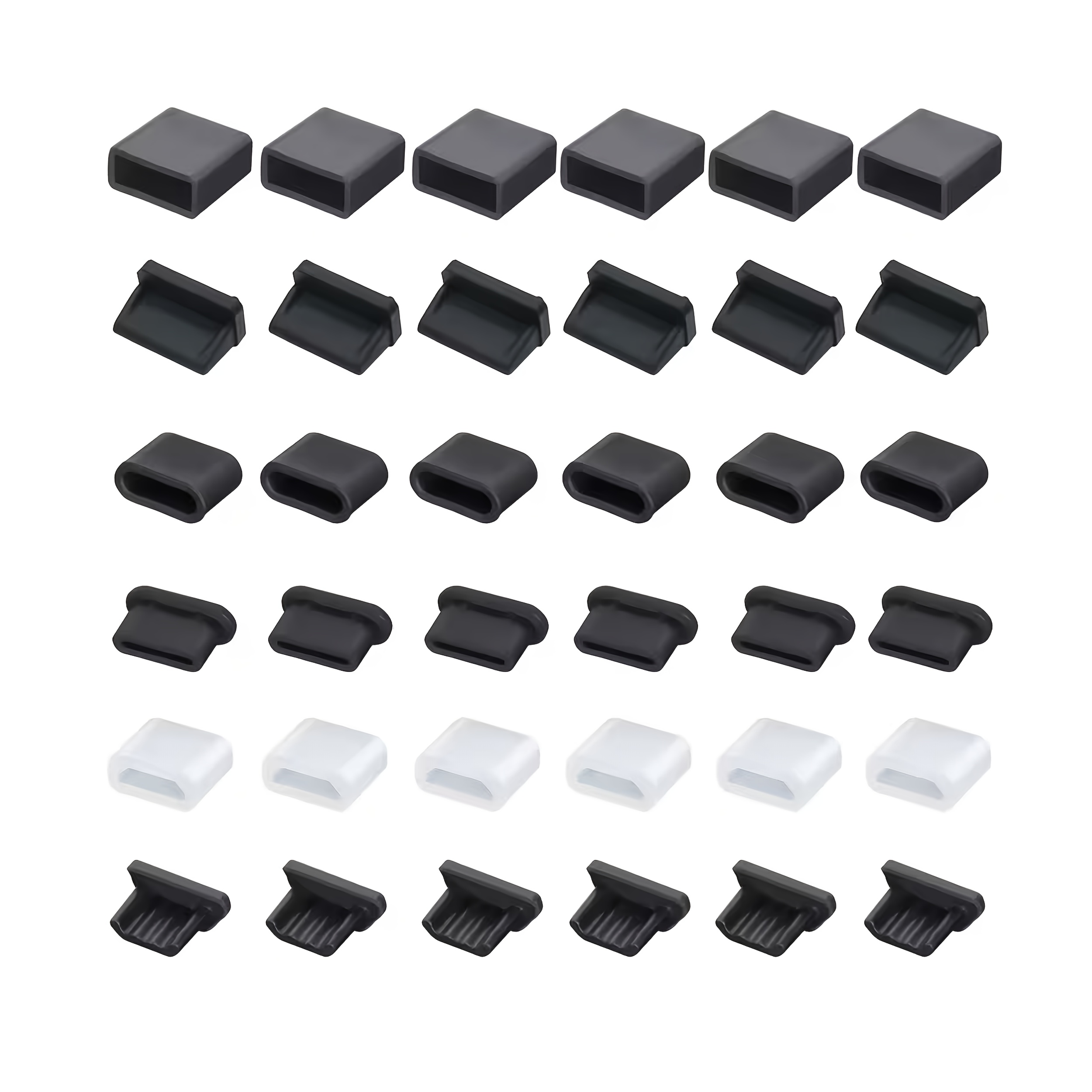 TEMU A Set Of 36 Silicone Dust Plugs With 6 Types Of Usb Interfaces. Usb Dust Caps For Plugs - Durable Silicone Dust Covers - Dust Plugs For Usb Type