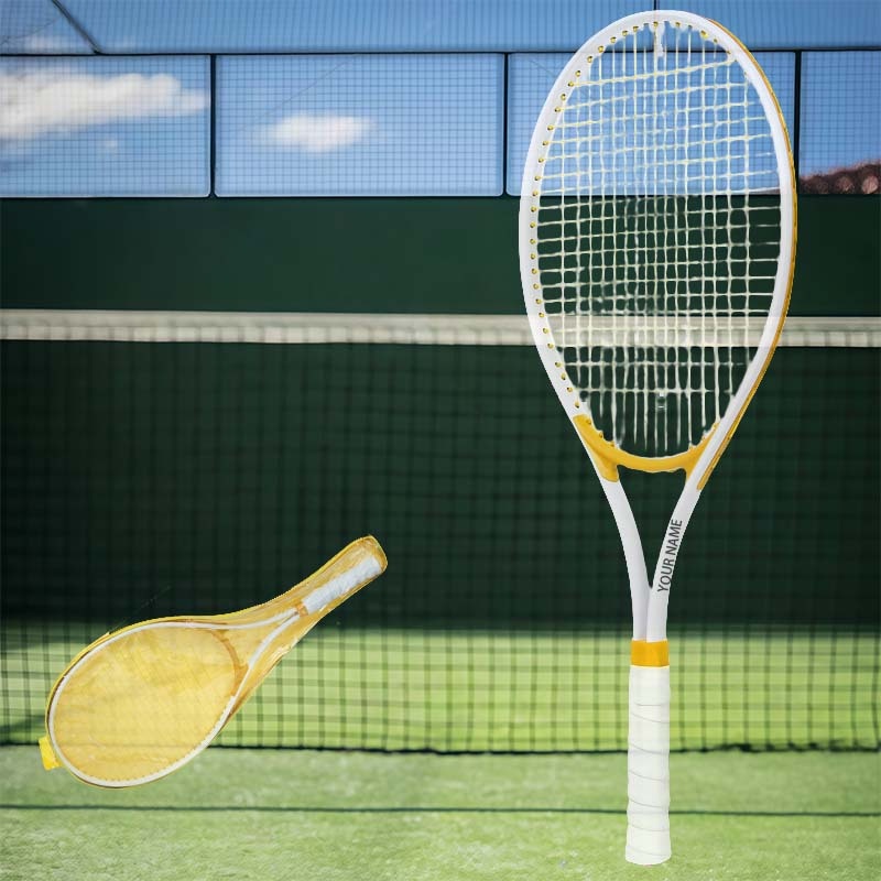 TEMU 1 Set Of Tennis Racket, Including Racket + Bag, Beginner Training, Aluminum Alloy Tennis Racket, Outdoor Use, Customizable