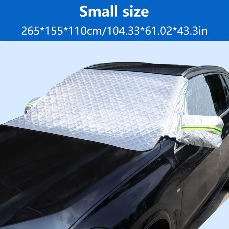 Protect From All Weather With This Sun Shade Windshield Snow Cover, Waterproof, Uv And Snow Resistant And Built-in Magnetic Suction!
