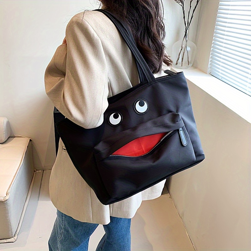 funny ugly cute tote bag oxford cloth shoulder bag fashion Temu
