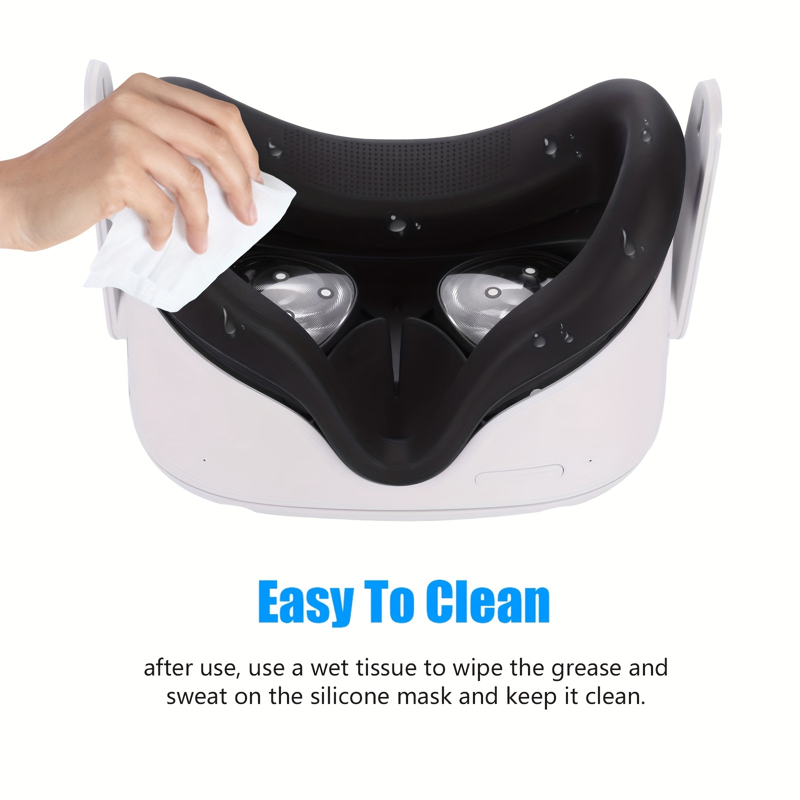 vr silicone face pad replacement quest Temu