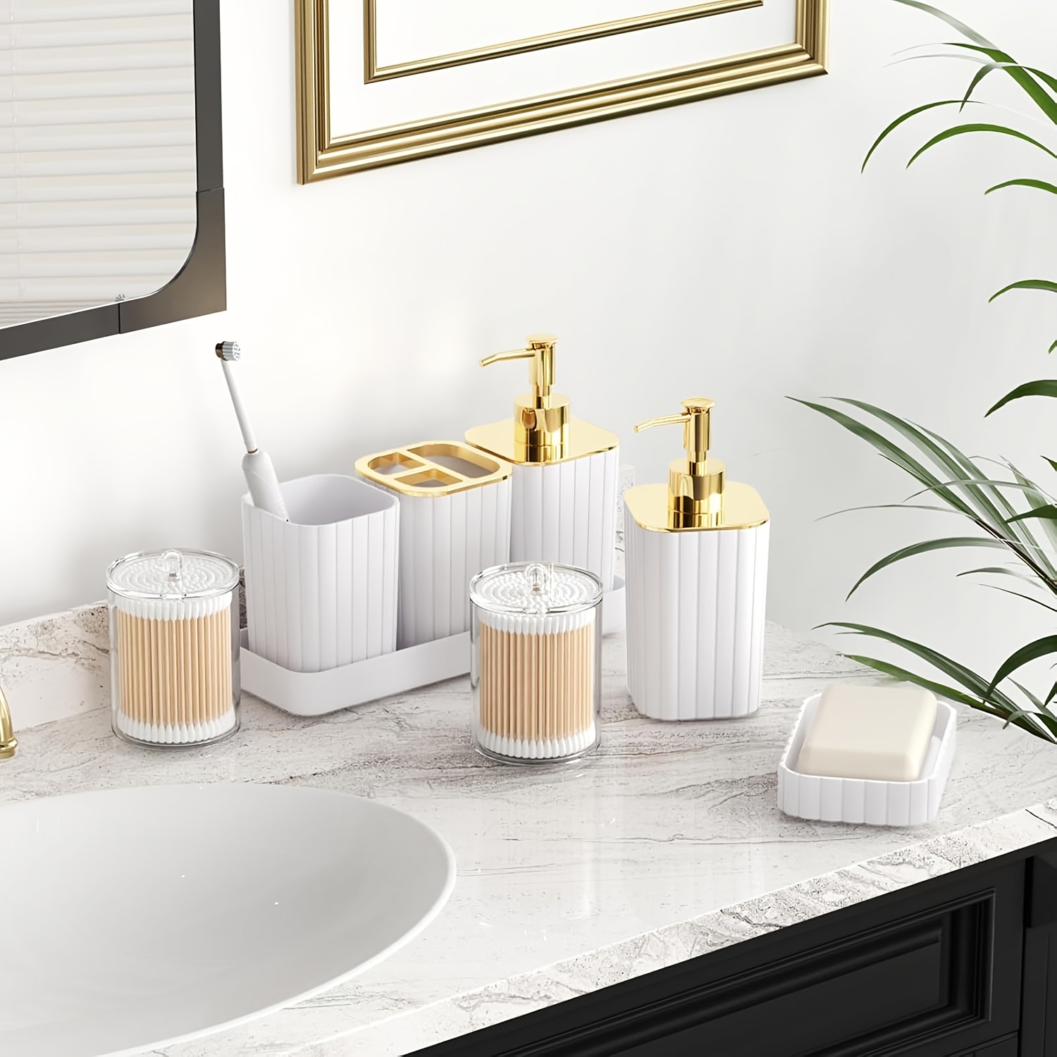 10pcs Bathroom Accessories Set, Complete Collection