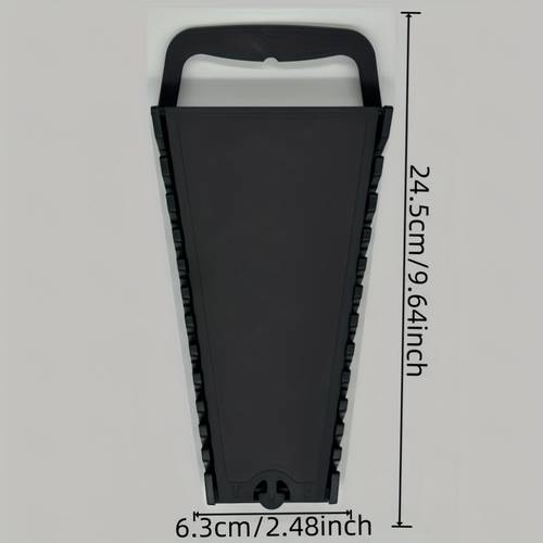1 -functional Tool Organizer, Wrench Organizer, Easy to Carry with Carry Handle Ergonomic Handle, Comfortable Grip, Sturdy and Durable, with Compartments for Storing and Securing Tools Such as Wrenches, Preventing Sliding