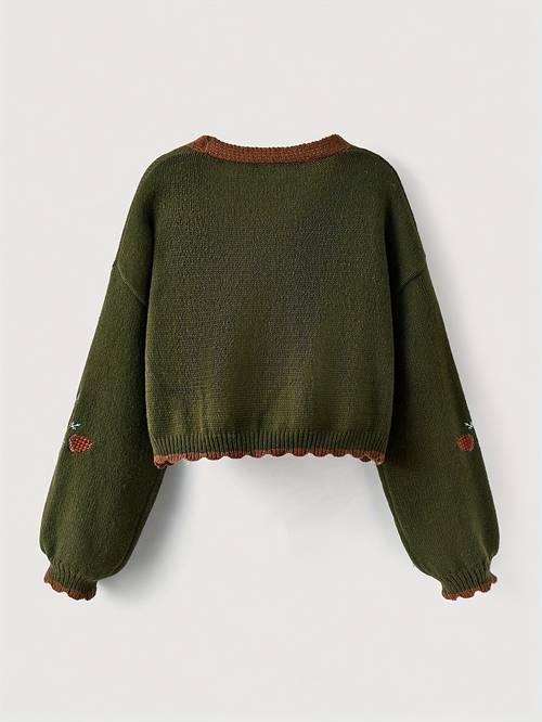womens casual elegant v neck long sleeve button front cardigan sweater with chest pockets soft versatile top for casual attire relaxed styling feminine style able