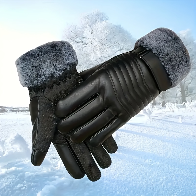 

1pair Women's Fleece Gloves: , , Touch , Gloves For , , Cycling & Riding