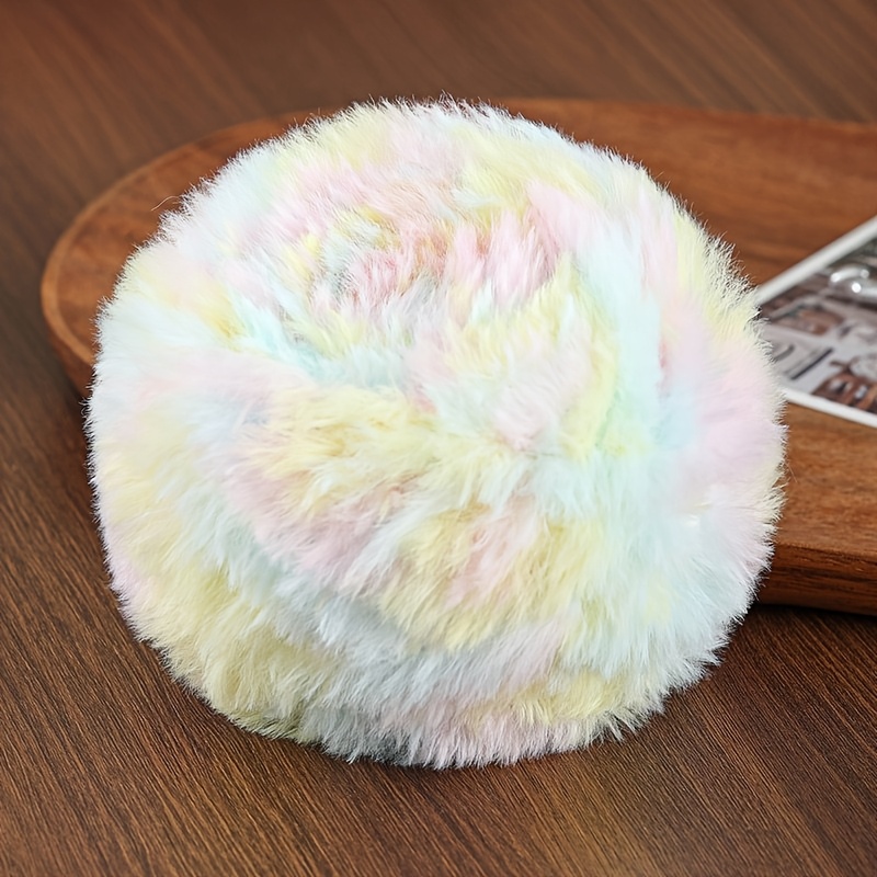 E-shop 1 Stück 50g Unglaublich Weiches Fellgarn in Lebendigen Farben. Dieses Chunky Flauschige Kunstfell-Wimperngarn ist für Häkel- Strickprojekte