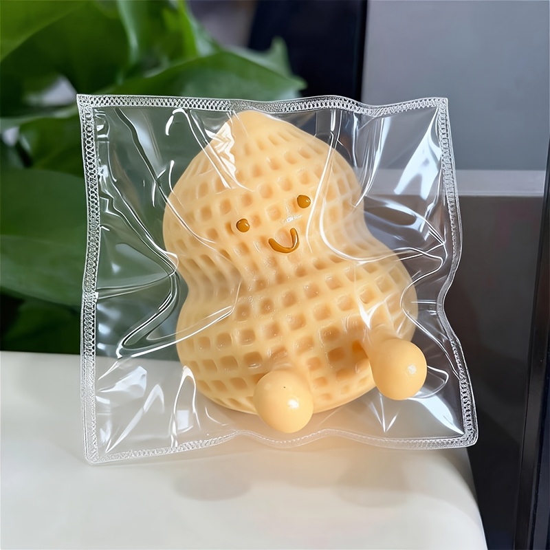 Image of Taba- Simulated Peanut-shaped Extrusion Toy, With Cute And Bouncy Little Toes, Soft And Sticky Toy, Suitable For Birthday Gifts, Slow Rebound, Stretchable, Party Gift Extrusion , Birthday Party Gift