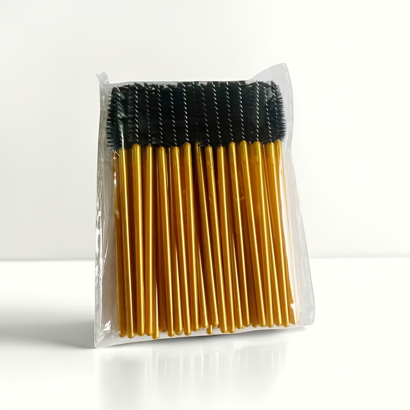 TEMU 200 stk Engangs Øyevippebørster & Mascara Børster - Profesjonelle Sminkebørster med , Hypoallergeniske Mascara Børster for Vippetilbehør,