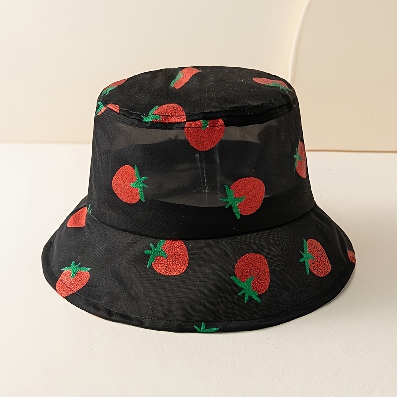 Fashionable And Cool Fruit Pattern Fisherman Hat Summer Sun