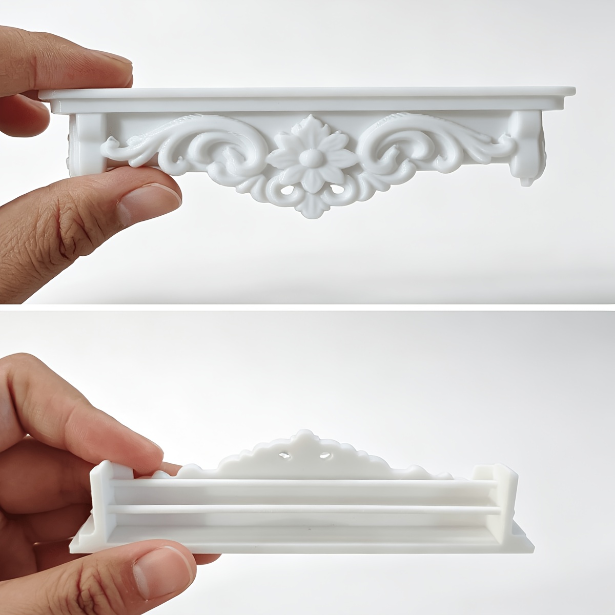 TEMU Cache-tringle de rideau miniature pour maison de poupée, embout de tringle romaine pour fenêtre, accessoire, ornement de bricolage pour salon ou