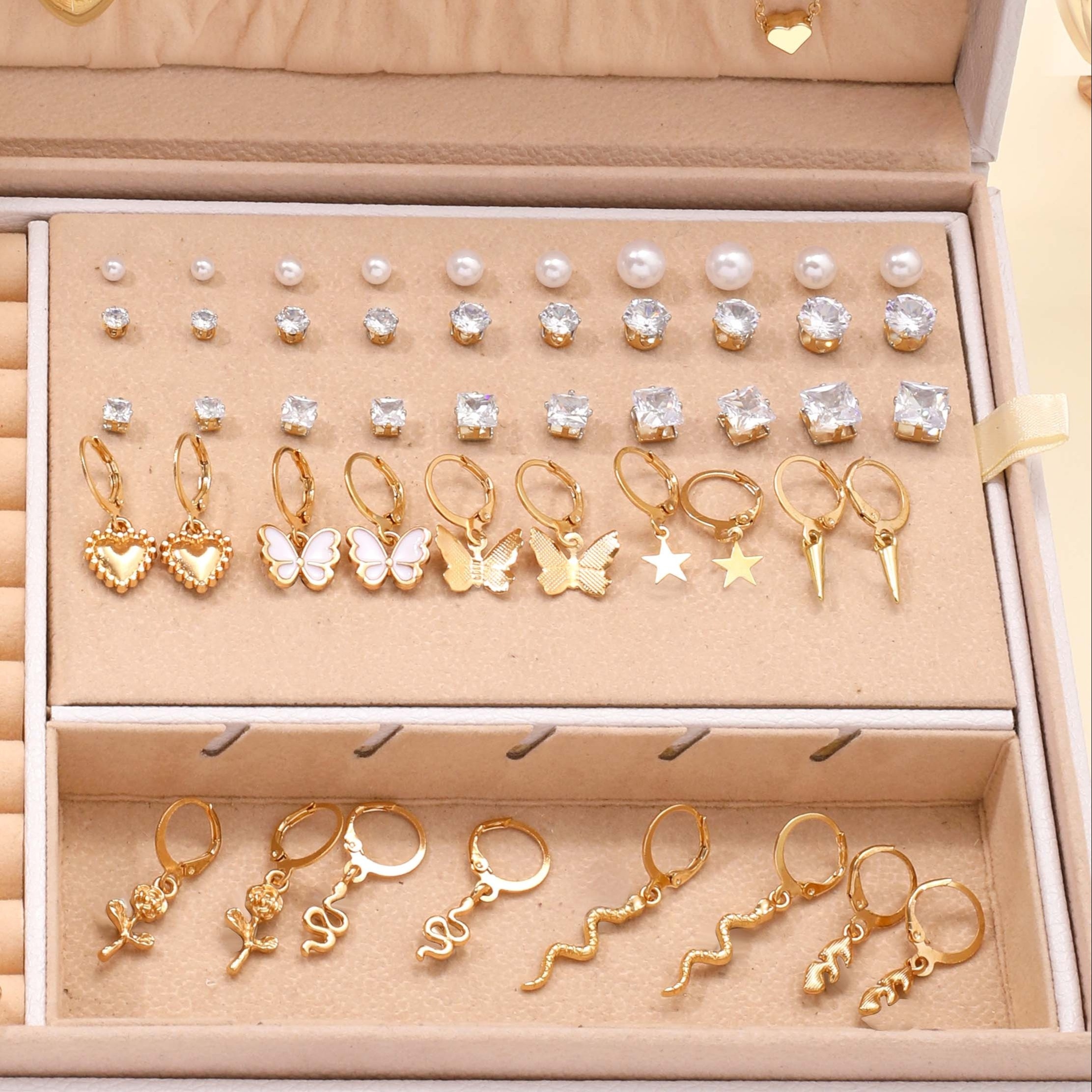 84pcs necklaces rings earrings minimalist style jewelry set Temu