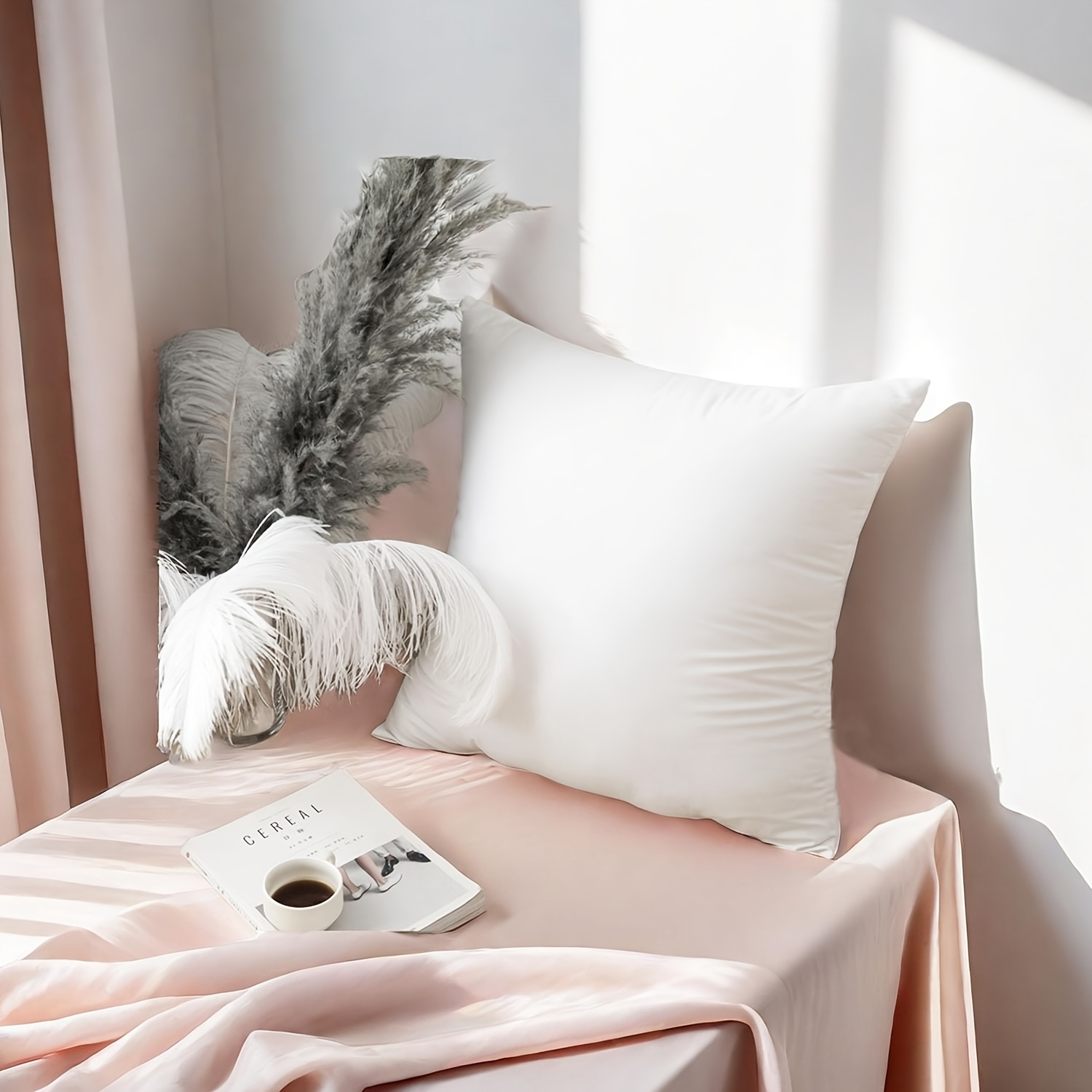 season white throw pillow hand wash Temu Greece