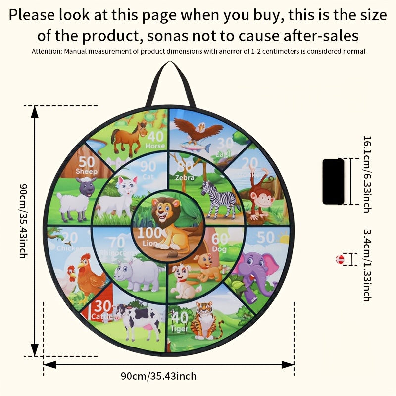 89.99cm Large Dartboard Set for Youngsters
