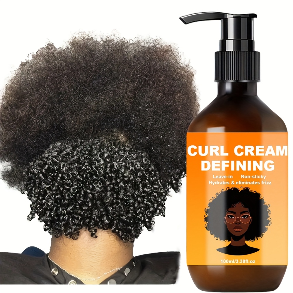 TEMU 1 Bottle - Adult Defining Cream, 3.38fl.oz | Argan Oil | Moisturizing, Long-lasting Styling, , Non-sticky | Hairstyling | Suitable For Normal,