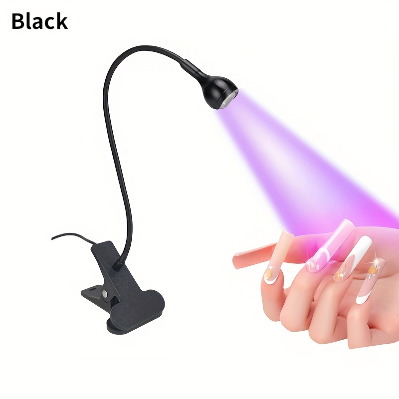 Luminária de mesa LED para nail art, luminária noturna, luminária para nail art, luz violeta, luz USB para clipes de unha